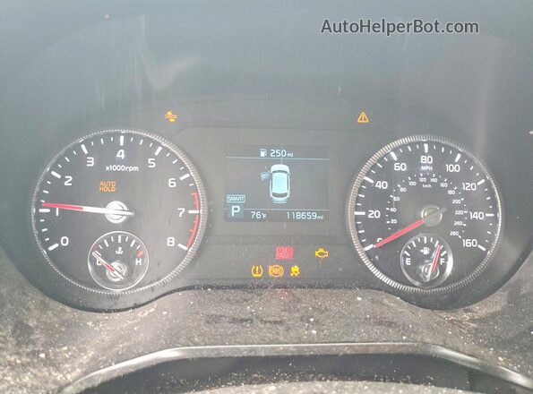 5XYP34HCXNG234921 2022 KIA TELLURIDE White Вид щитка приладів