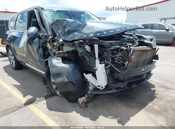 5XYP34HCXNG314963 2022 KIA TELLURIDE Gray Widok z przodu