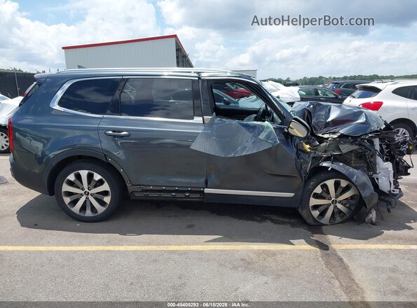 5XYP34HCXNG314963 2022 KIA TELLURIDE Gray Widok wnętrza 360 stopni