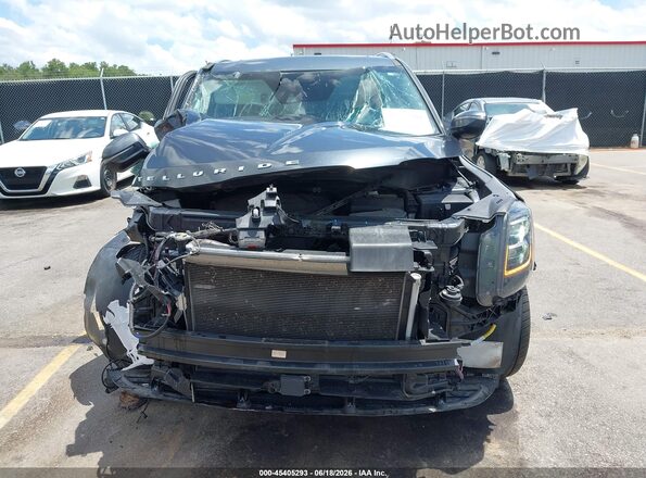 5XYP34HCXNG314963 2022 KIA TELLURIDE Gray Widok wnętrza z tyłu
