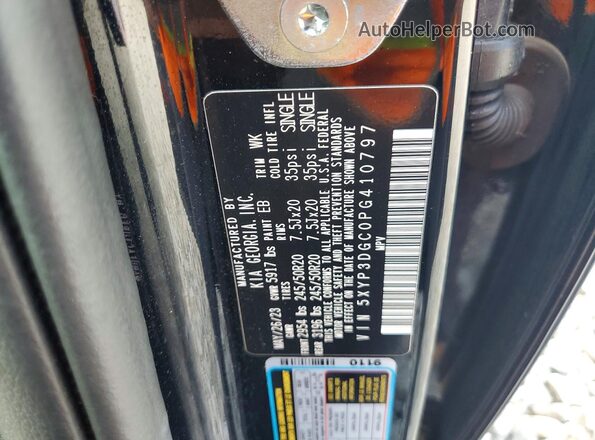 5XYP3DGC0PG410797 2023 KIA TELLURIDE Black 