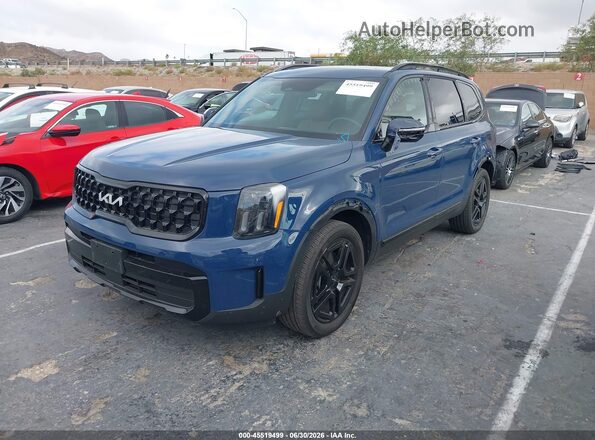 5XYP3DGC2RG506790 2024 KIA TELLURIDE Blue Передня ліва чверть