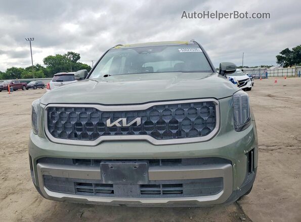 5XYP3DGC3PG332385 2023 KIA TELLURIDE Зеленый Вид спереди