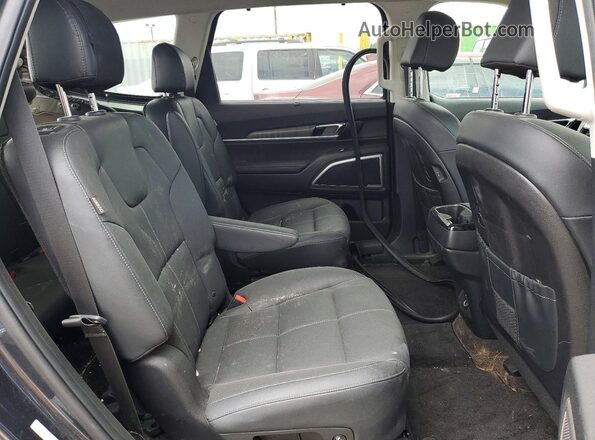 5XYP3DGC7PG381587 2023 KIA TELLURIDE Gray Rear seats view