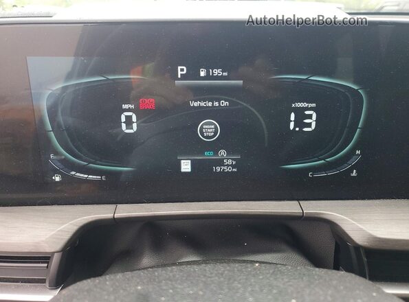5XYP3DGC7RG550204 2024 KIA TELLURIDE Gray ხელსაწყოთა პანელის ხედი