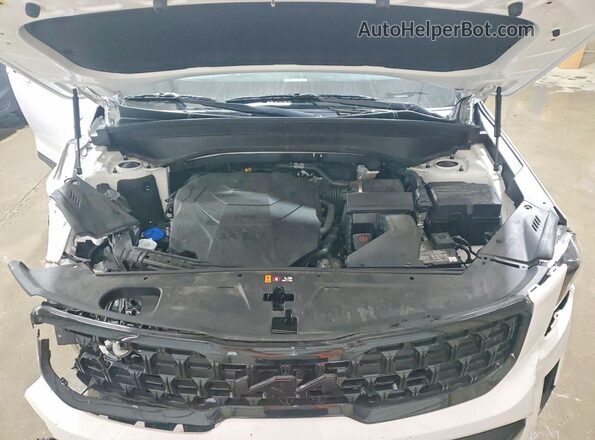 5XYP3DGC8SG565736 2025 KIA TELLURIDE White Vista del compartimento del motor