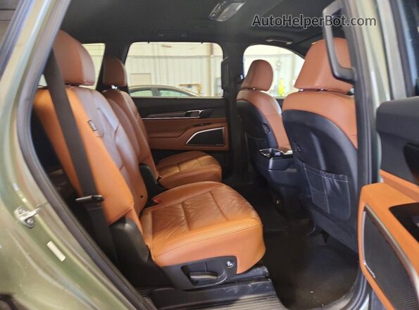 5XYP3DGC9RG438679 2024 KIA TELLURIDE Green Widok wnętrza z tyłu