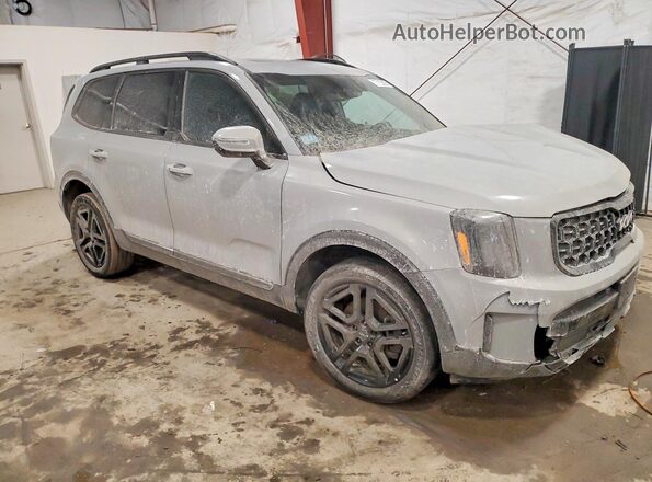 5XYP3DGCXRG535969 2024 KIA TELLURIDE Gray Front right