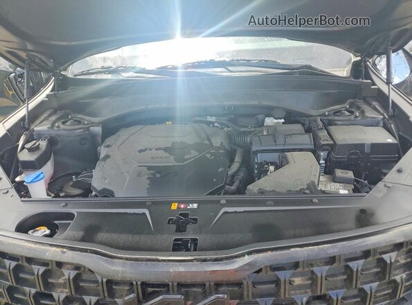 5XYP3DGCXSG736339 2025 KIA TELLURIDE Black Vista del compartimento del motor