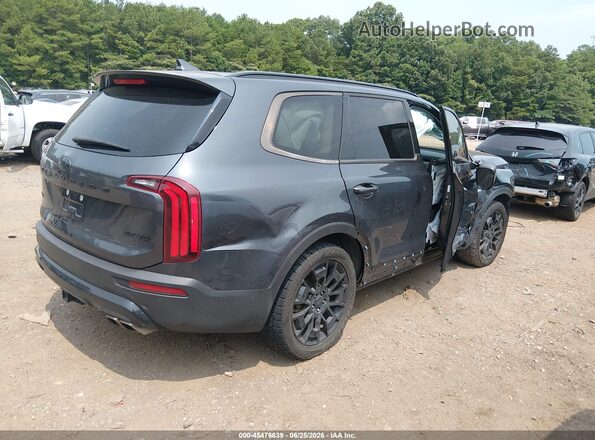5XYP3DHC0MG107075 2021 KIA TELLURIDE Gray Trasero derecho