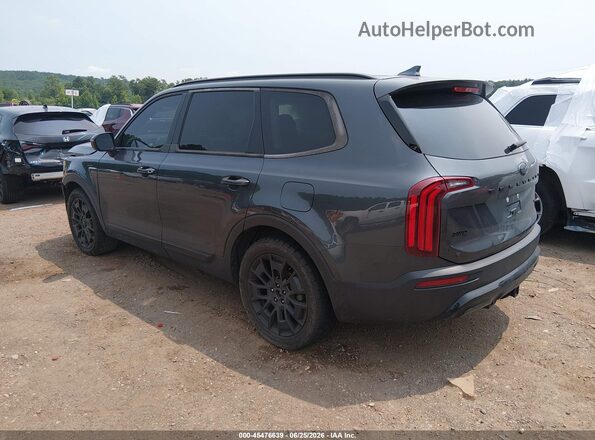 5XYP3DHC0MG107075 2021 KIA TELLURIDE Gray Trasero izquierdo
