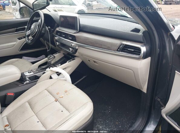 5XYP3DHC0MG151335 2021 KIA TELLURIDE Gray Widok wnętrza z przodu