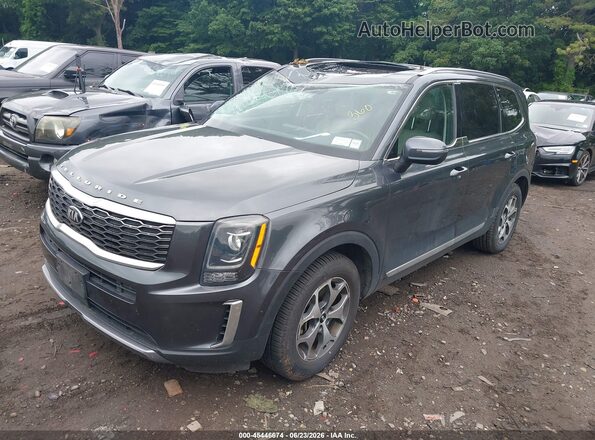 5XYP3DHC0MG151335 2021 KIA TELLURIDE Gray Przód lewy