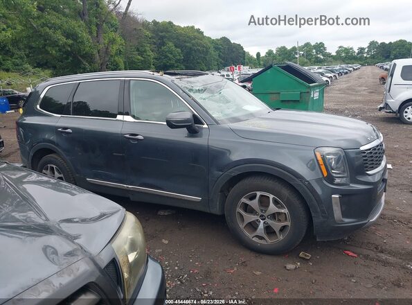 5XYP3DHC0MG151335 2021 KIA TELLURIDE Gray Widok wnętrza z tyłu