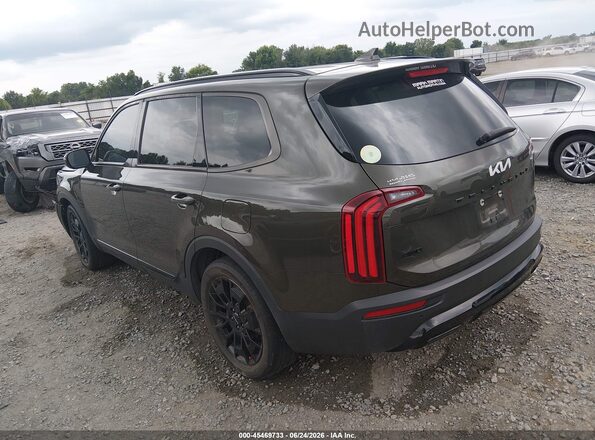 5XYP3DHC0NG274800 2022 KIA TELLURIDE Green Задня ліва чверть
