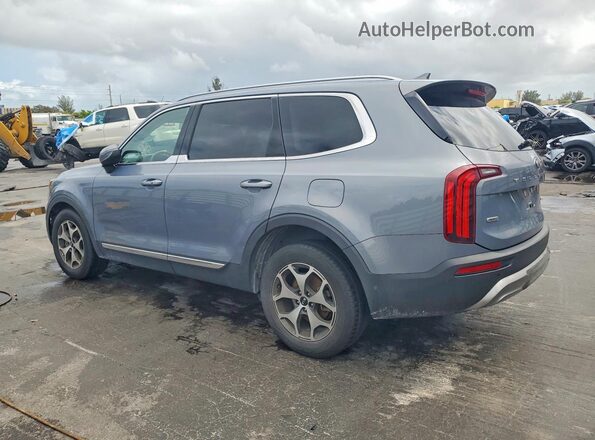 5XYP3DHC1LG008277 2020 KIA TELLURIDE Gray Trasero izquierdo