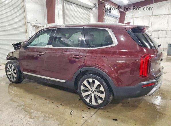 5XYP3DHC3NG292661 2022 KIA TELLURIDE Maroon Tył lewy