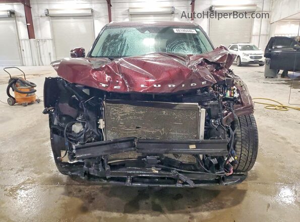 5XYP3DHC3NG292661 2022 KIA TELLURIDE Maroon Widok z przodu