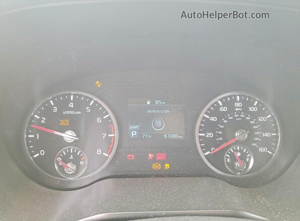 5XYP3DHC3NG292661 2022 KIA TELLURIDE Maroon Widok zestawu wskaźników