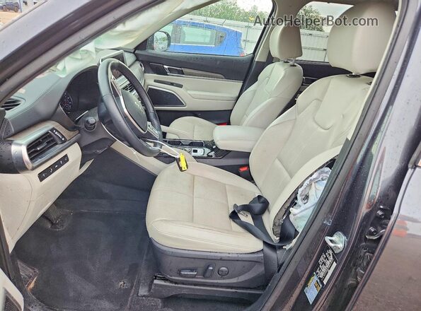 5XYP3DHC4NG220335 2022 KIA TELLURIDE Charcoal Widok wnętrza z przodu