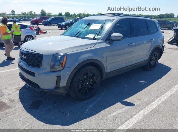 5XYP3DHC4NG287128 2022 KIA TELLURIDE Gray Front left