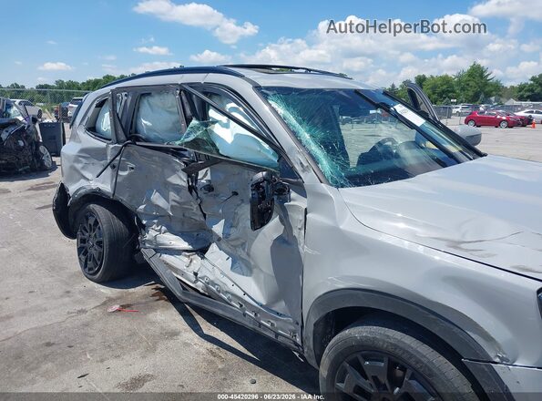 5XYP3DHC4NG287128 2022 KIA TELLURIDE Gray Front view