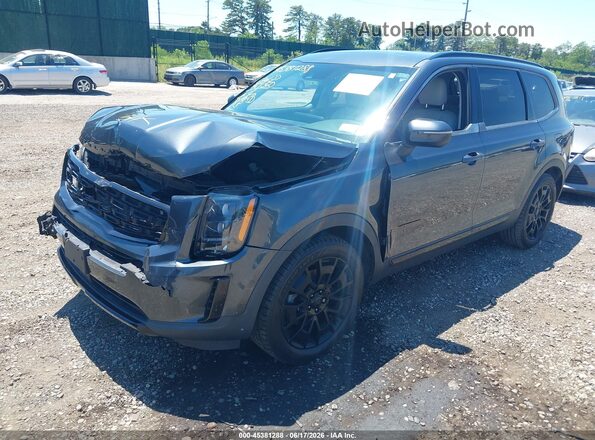 5XYP3DHC5MG101871 2021 KIA TELLURIDE Gray Front left