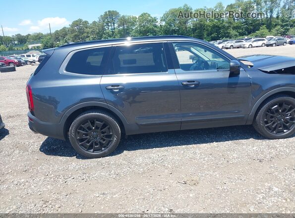 5XYP3DHC5MG101871 2021 KIA TELLURIDE Gray Rear interior view