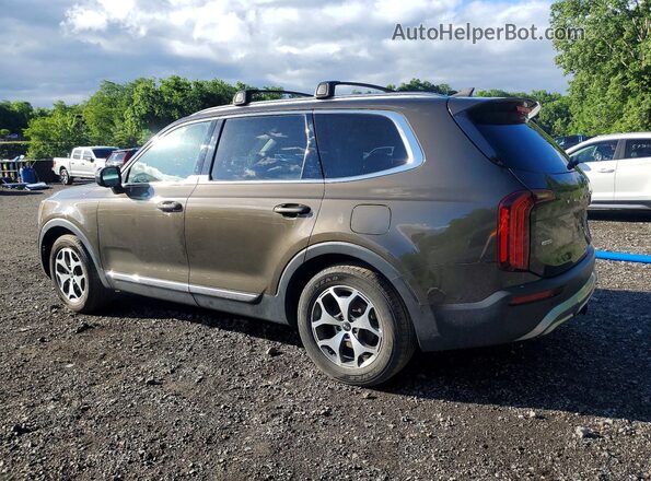 5XYP3DHC5MG132506 2021 KIA TELLURIDE Коричневый Задняя левая четверть