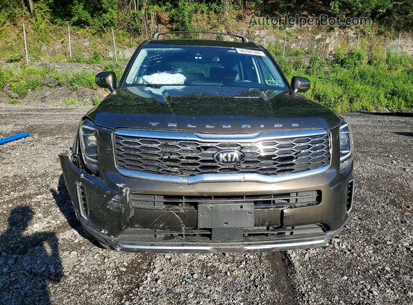 5XYP3DHC5MG132506 2021 KIA TELLURIDE Коричневый Вид спереди