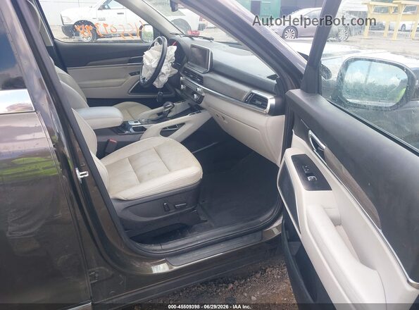 5XYP3DHC5NG231442 2022 KIA TELLURIDE Серый Вид салона спереди