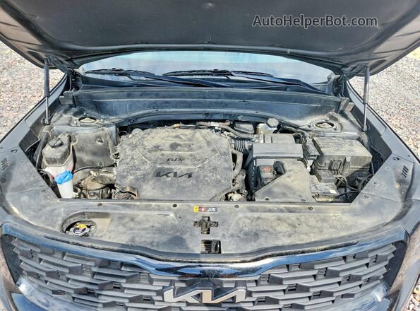 5XYP3DHC5NG265669 2022 KIA TELLURIDE Black Vista del compartimento del motor