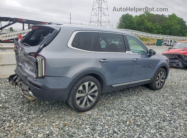 5XYP3DHC8MG105980 2021 KIA TELLURIDE Синий Задняя правая четверть