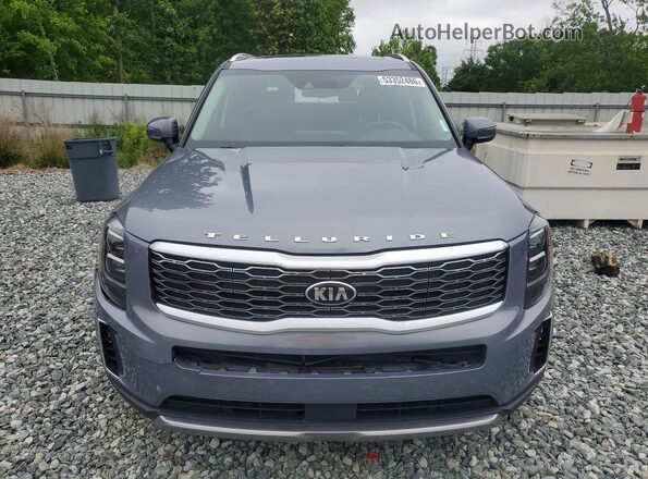 5XYP3DHC8MG105980 2021 KIA TELLURIDE Синий Вид спереди