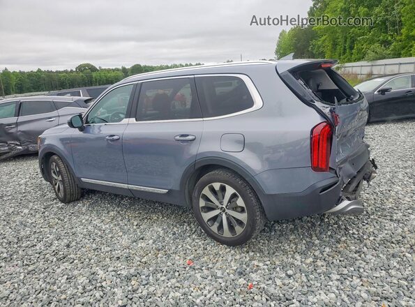 5XYP3DHC8MG105980 2021 KIA TELLURIDE Синий Задняя левая четверть