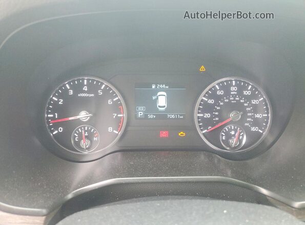 5XYP3DHC8MG105980 2021 KIA TELLURIDE Синий Вид щитка приборов