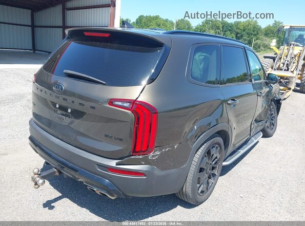 5XYP3DHC8MG128255 2021 KIA TELLURIDE Brown Հետևի աջ