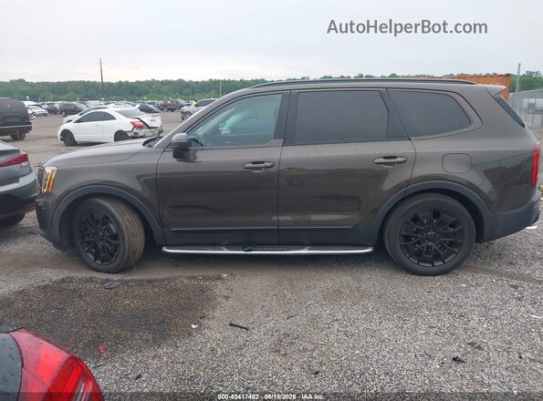 5XYP3DHC8MG128255 2021 KIA TELLURIDE Brown Սալոնի 360 աստիճան տեսք