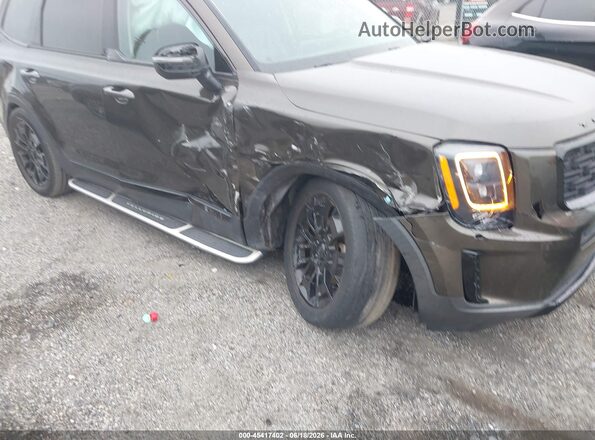 5XYP3DHC8MG128255 2021 KIA TELLURIDE Brown Դիմացի տեսք