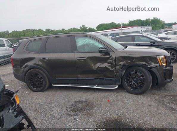 5XYP3DHC8MG128255 2021 KIA TELLURIDE Brown Սալոնի հետևի տեսք