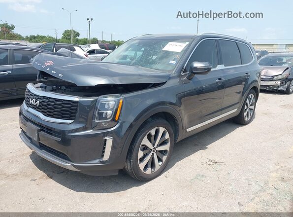 5XYP3DHC8NG211461 2022 KIA TELLURIDE Gray Przód lewy