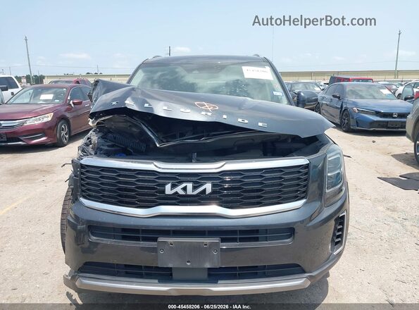 5XYP3DHC8NG211461 2022 KIA TELLURIDE Gray Widok wnętrza z tyłu