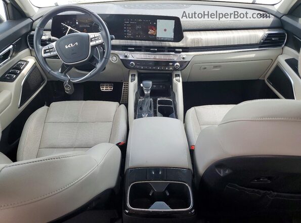 5XYP54GC1PG359983 2023 KIA TELLURIDE White Dashboard view