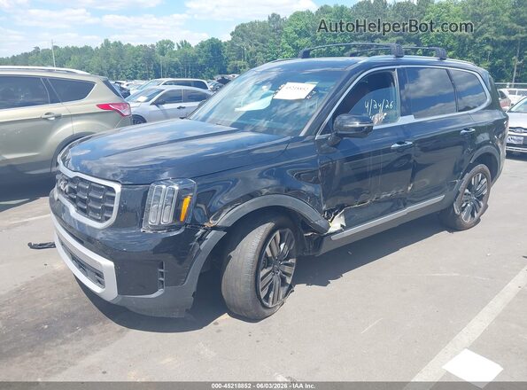 5XYP54GC2PG385833 2023 KIA TELLURIDE Черный Передняя левая четверть