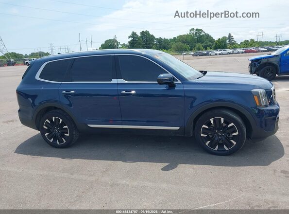 5XYP54GC6PG362605 2023 KIA TELLURIDE Blue Widok wnętrza z tyłu