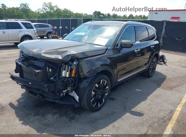 5XYP54GC7PG367344 2023 KIA TELLURIDE Gray Vista tres cuartos delantera izquierda
