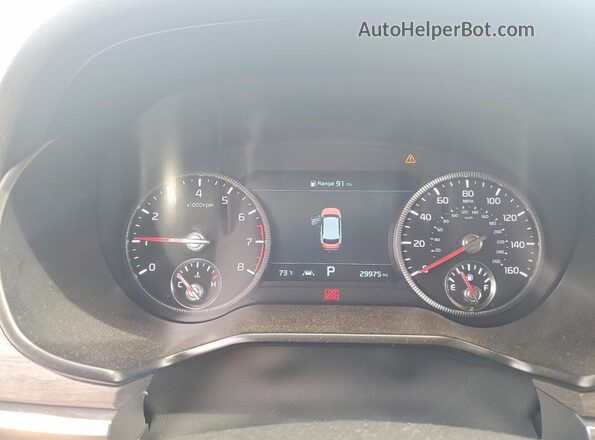 5XYP54HC0NG286102 2022 KIA TELLURIDE Gray Vista del cuadro de instrumentos