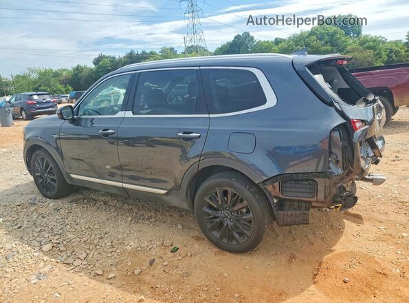 5XYP54HC0NG286102 2022 KIA TELLURIDE Gray Trasero izquierdo
