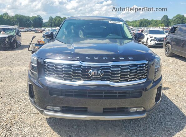 5XYP54HC2MG095361 2021 KIA TELLURIDE Черный Вид спереди