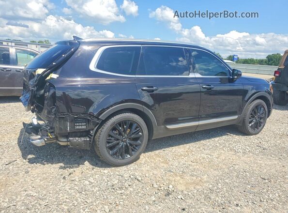 5XYP54HC2MG095361 2021 KIA TELLURIDE Черный Задняя правая четверть